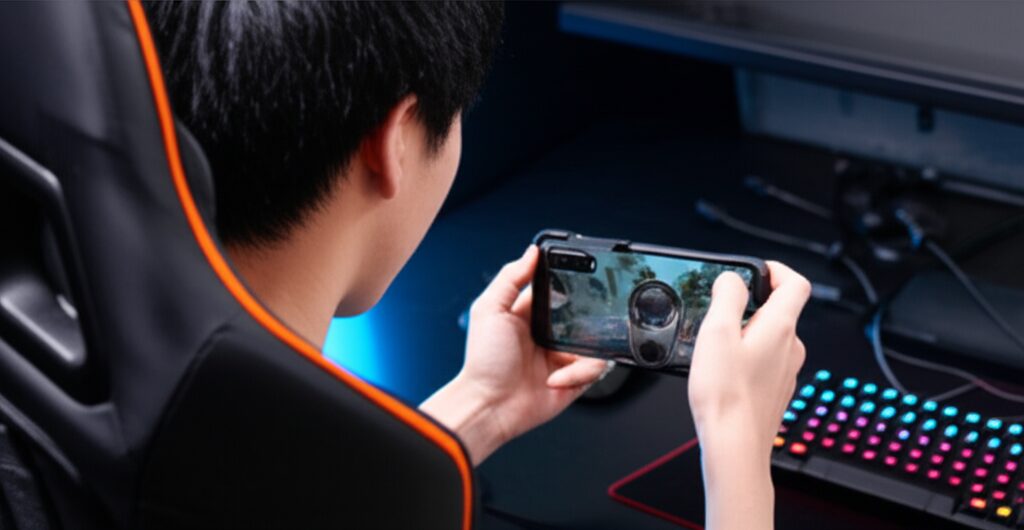 メインキーワード：スマホ冷却ファンケースの上から　見出し用キーワードリスト: スマホクーラー 冷却クーラー冷却ファンの挿絵2