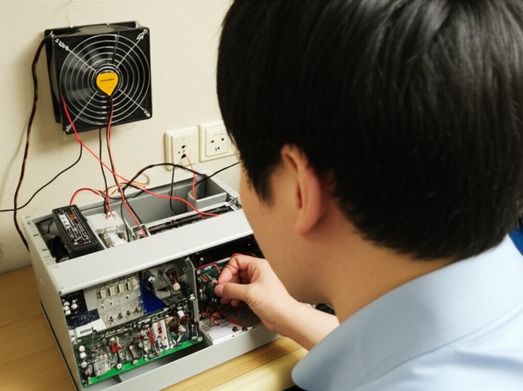 メインキーワード：冷却ファン100vコンセント　見出し用キーワードリスト: コンセントエアコン 5v コネクタ 温度センサー 200v 3線の挿絵2