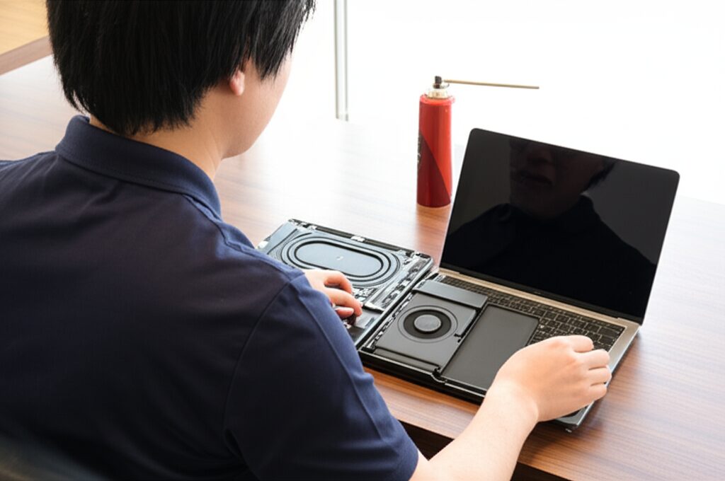 メインキーワード：macbookprom3冷却ファン　見出し用キーワードリスト: 掃除 放熱 止まらない m1の挿絵3