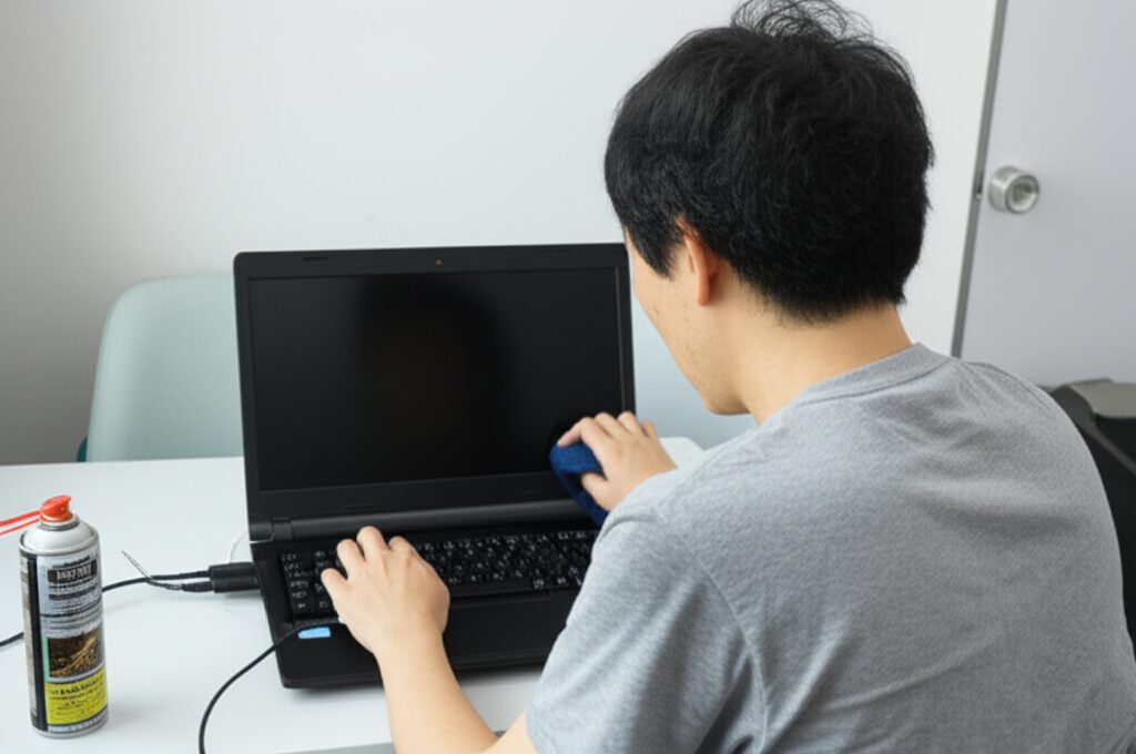 メインキーワード：ノートパソコン冷却ファンうるさい　見出し用キーワードリスト: 掃除 ノートパソコンファンの音がうるさいの挿絵3