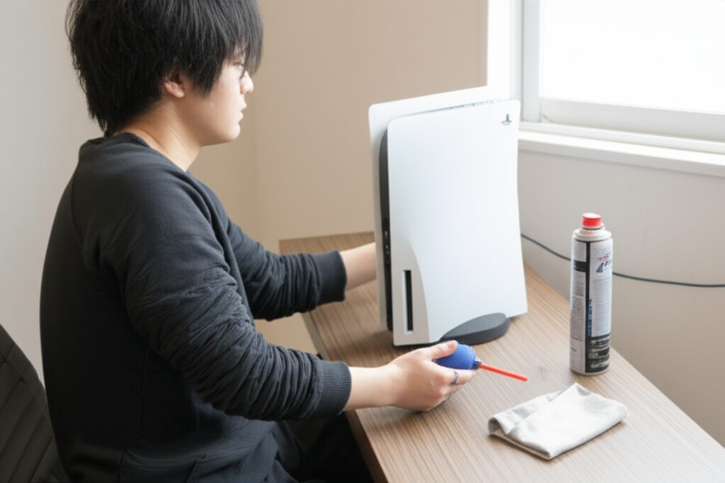 メインキーワード：ps5冷却ファンどこで売ってる　見出し用キーワードリスト: ps5冷却ファン掃除の挿絵4