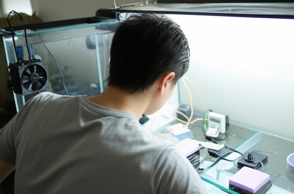 メインキーワード：水槽冷却ファンうるさい　見出し用キーワードリスト: 100均 サーモスタットの挿絵6