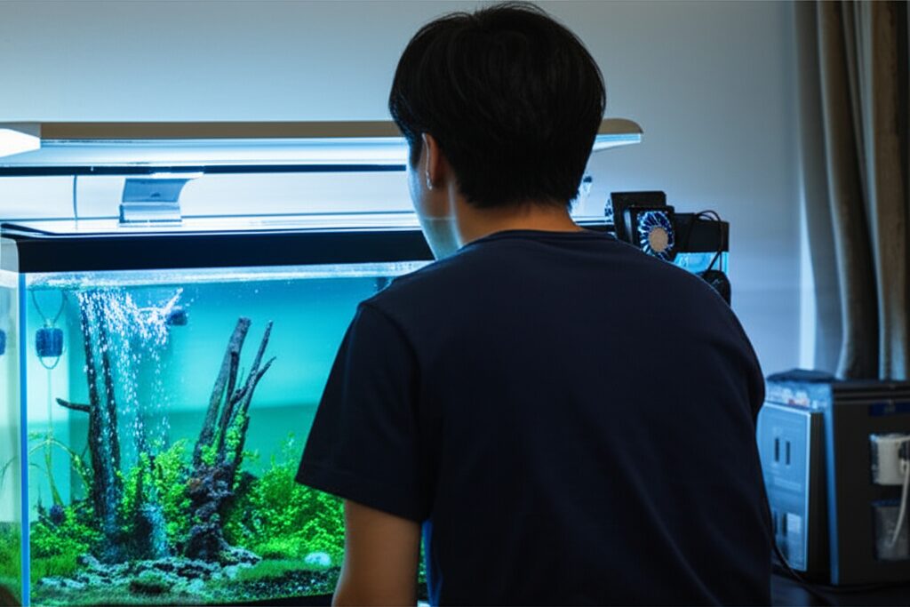 メインキーワード：水槽冷却ファンつけっぱなし　見出し用キーワードリスト: サーモスタットの挿絵6
